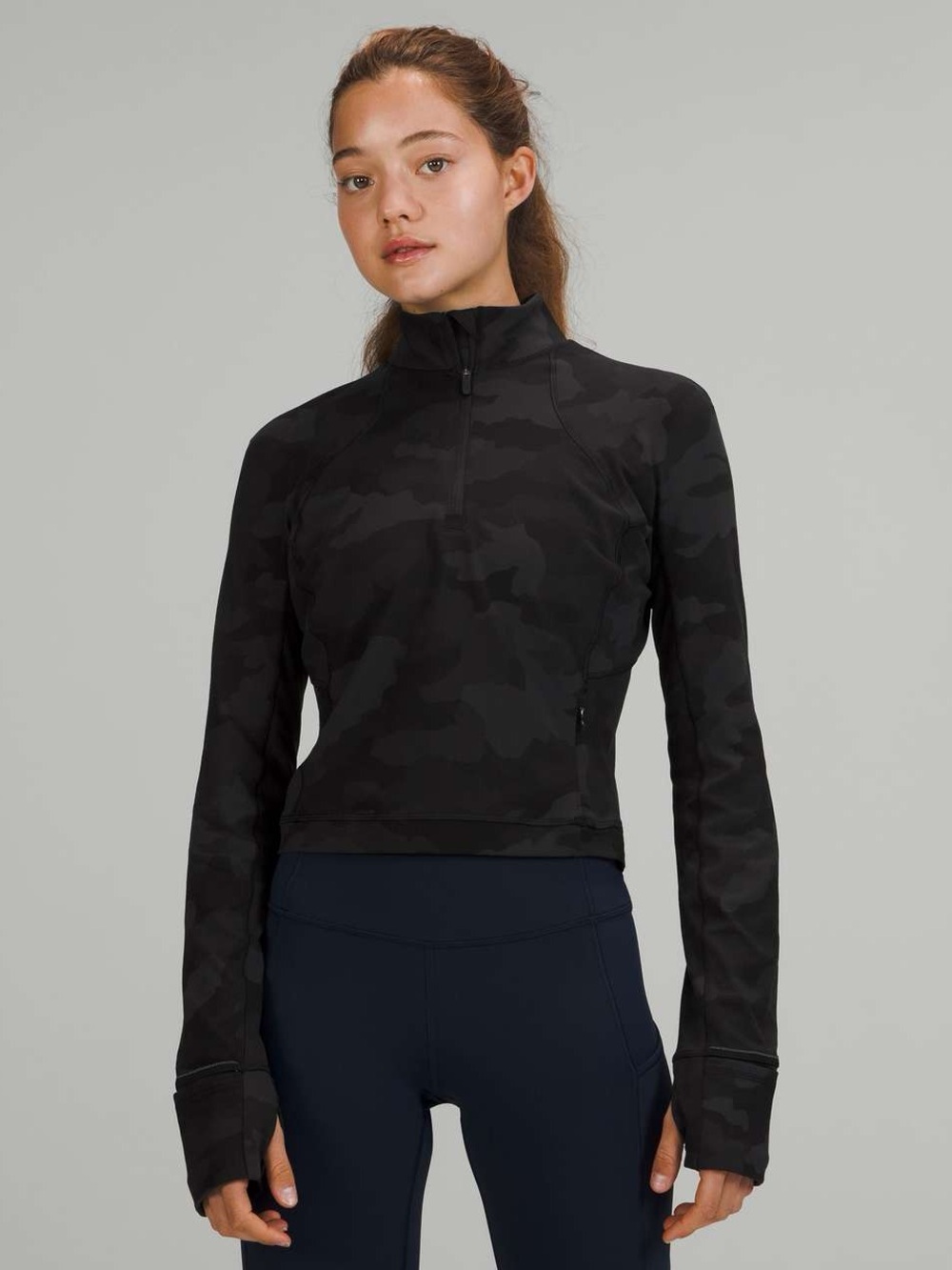 Lululemon Its Rulu Run Cropped Half-Zip